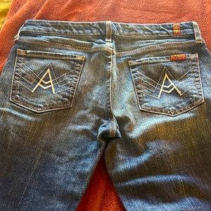 7 For all Mankind. Blue Boot cut jeans